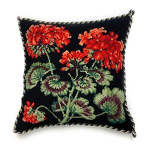 Elizabeth Bradley Tapestry Kit - Geranium (black background)