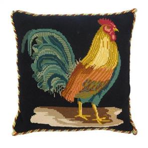 Elizabeth Bradley Tapestry Kit - The Cockerel (Black Background)