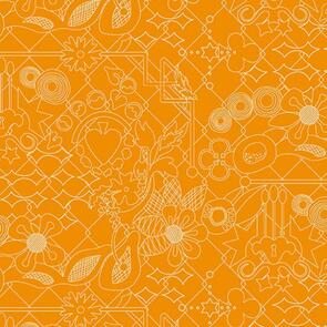 Andover Fabric Alison Glass - Sun Prints 2022 - School Bus Overgrown