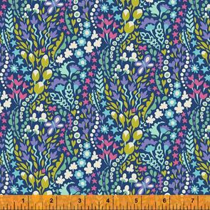 Windham Fabric  Eden - Flower Blanket Periwinkle
