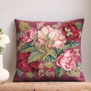 Ehrman Tapestry Kit - Blooming Roses Mauve