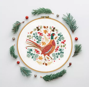Bothy Threads Folk Art Embroidery - Pheasant - Cross-Stitch Kit
