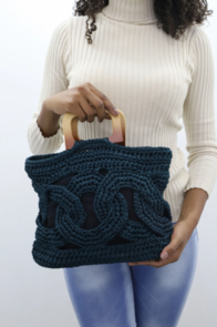 Circulo Crochet Pattern/Kit - Emerald Handbag