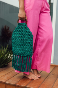 Circulo Crochet Pattern/ Kit - Emerald Bag