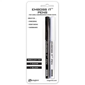 Ranger Ink  Emboss It Pens 2/Pkg Black & Clear