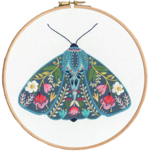 Bothy Threads Pollen Embroidery - Moth - Embroidery Kit