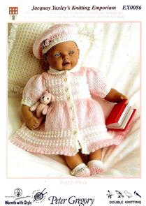 Peter Gregory Pattern EX0086 - Posh Pink Baby Doll Outfit in DK