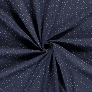 Nooteboom Cotton Jersey -  Printed Drops #19556 - Colour 08 - Navy