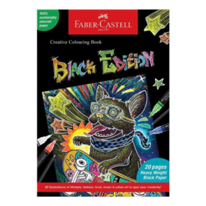 Faber-Castell Black Edition Colouring Book