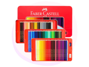 Faber-Castell (FSC) Classic Colour Pencils - Tin of 100 + Accessories