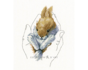 RTO Cross-stitch Kit: Warmth in palms - Bunny Rabbit