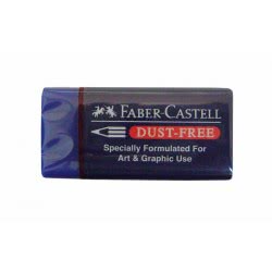 Faber-Castell Eraser PVC-free - Blue with White Sleeve