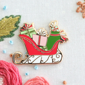 Flamingo Toes Needle Minder - Santa's Sleigh