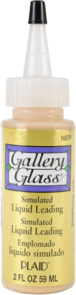 FolkArt Gallery Glass - Liquid Leading Gold 59Ml/2oz