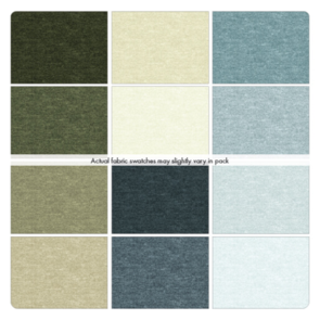 Benartex Cotton Shot by Amanda Murphy - Green/Blue FQ (12) Bundle