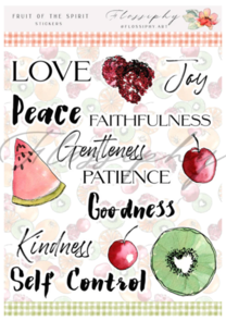 Flossiphy Fruit of the Spirit Stickers