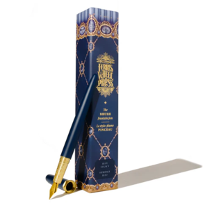 Ferris Wheel Press Fountain Pen Brush Crystal Blue Legacy Gold Nib - Medium