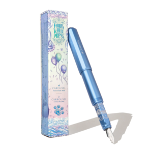 Ferris Wheel Press Fountain Pen Aluminium Carousel Medium Nib Blue Revelry
