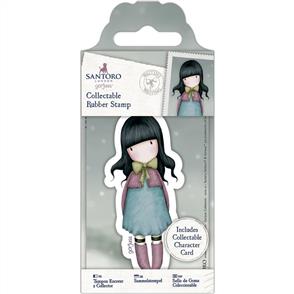 DoCrafts Gorjuss Collectable Mini Rubber Stamp: No. 52 Waiting
