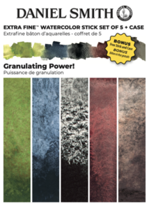 Daniel Smith Watercolor Stick Set – Granulating Power!