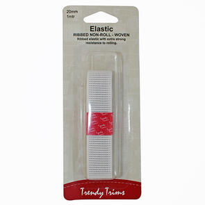 Trendy Trims Ribbed Non-roll Woven Elastic