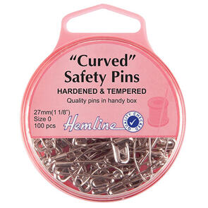 Trendy Trims "Curved" Safety Pins 100/Pkg