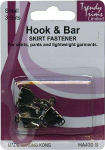 Trendy Trims  Hook & Bar Skirt Fastener 3/Pkg