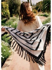 Lana Grossa Pattern / Kit - Ecopuno - Womens Crochet Throw (0215)