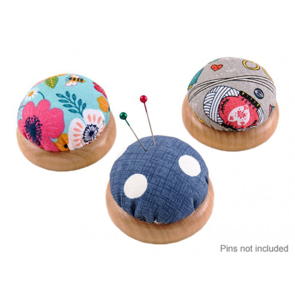 Hemline Pin Cushion - Wooden Base