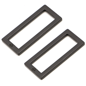 ByAnnie 1-1/2" Rectangle Ring - Flat, Set of Two
