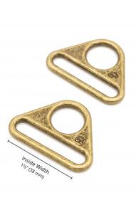 ByAnnie  1-1/2" Triangle Ring - Flat, Set of Two