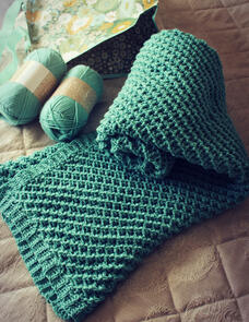 Holland Designs Crochet Pattern - C2C Reversible Waffle Blanket