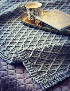 Holland Designs Crochet Pattern - Stitches of Silver Afghan