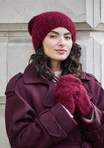 Mode at Rowan Knitting Pattern / Kit - Heather Hat Mittens - Softest Alpaca