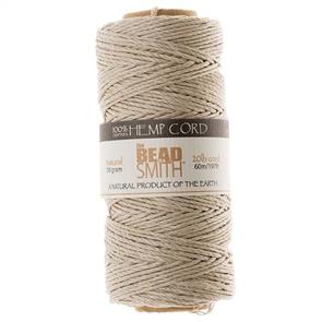 The Beadsmith Hemp Cord - Natural 20lb - 60m