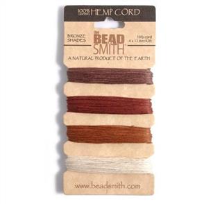 The Beadsmith Hemp Cord - Bronze Shades 10lb