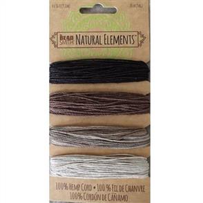 The Beadsmith Hemp Cord - Neutral Colours 20lb