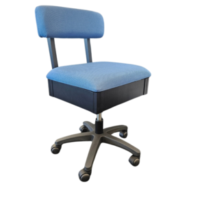 Horn Gaslift Sewing Chair - Blue