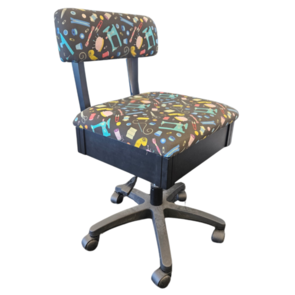 Horn Gaslift Sewing Chair - Fluro