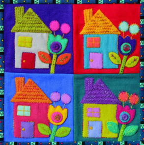 Sue Spargo Pre-Cut Wool Applique Pack - House