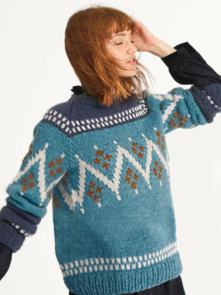 Sandnes Garn Knitting Pattern - Blafjell Sweater