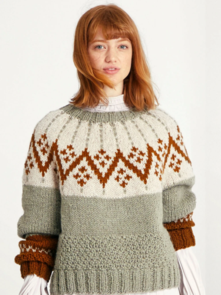 Sandnes Garn Knitting Pattern - Bursjell Sweater