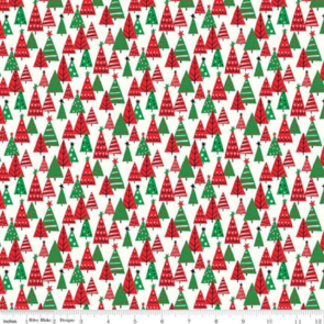 Liberty Deck The Halls Red and Green Happy Forest