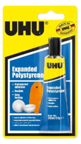 UHU Expanded Polystyrene Glue - 33ml