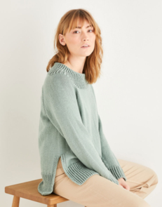 Sirdar 10204 Split Seam Sweater Knitting Pattern / Kit
