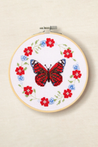 DMC Butterfly Blooms by Jo Aston Intermediate Cross Stitch Kit