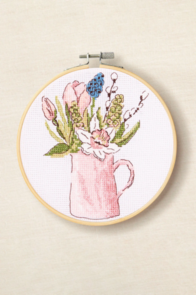 DMC Spring Garden Jug by Anna Matvieieva Intermediate Cross Stitch Kit