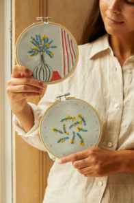 DMC Mindful Making - Mellow Mimosa - Embroidery Duo Kit