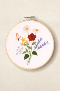 DMC Sumptuous Summer Flowers by Aurora Menendez Embroidery Kit