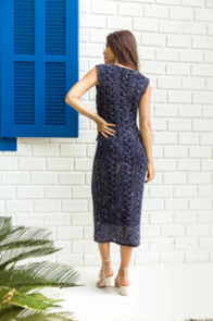 Circulo Crochet Pattern/Kit - Indigo Midi Dress